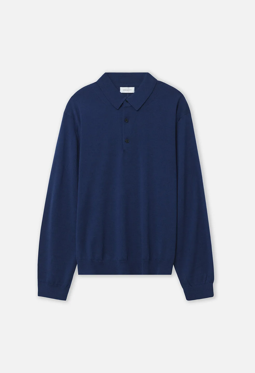 Cashmere Wool Blend Polo / Navy