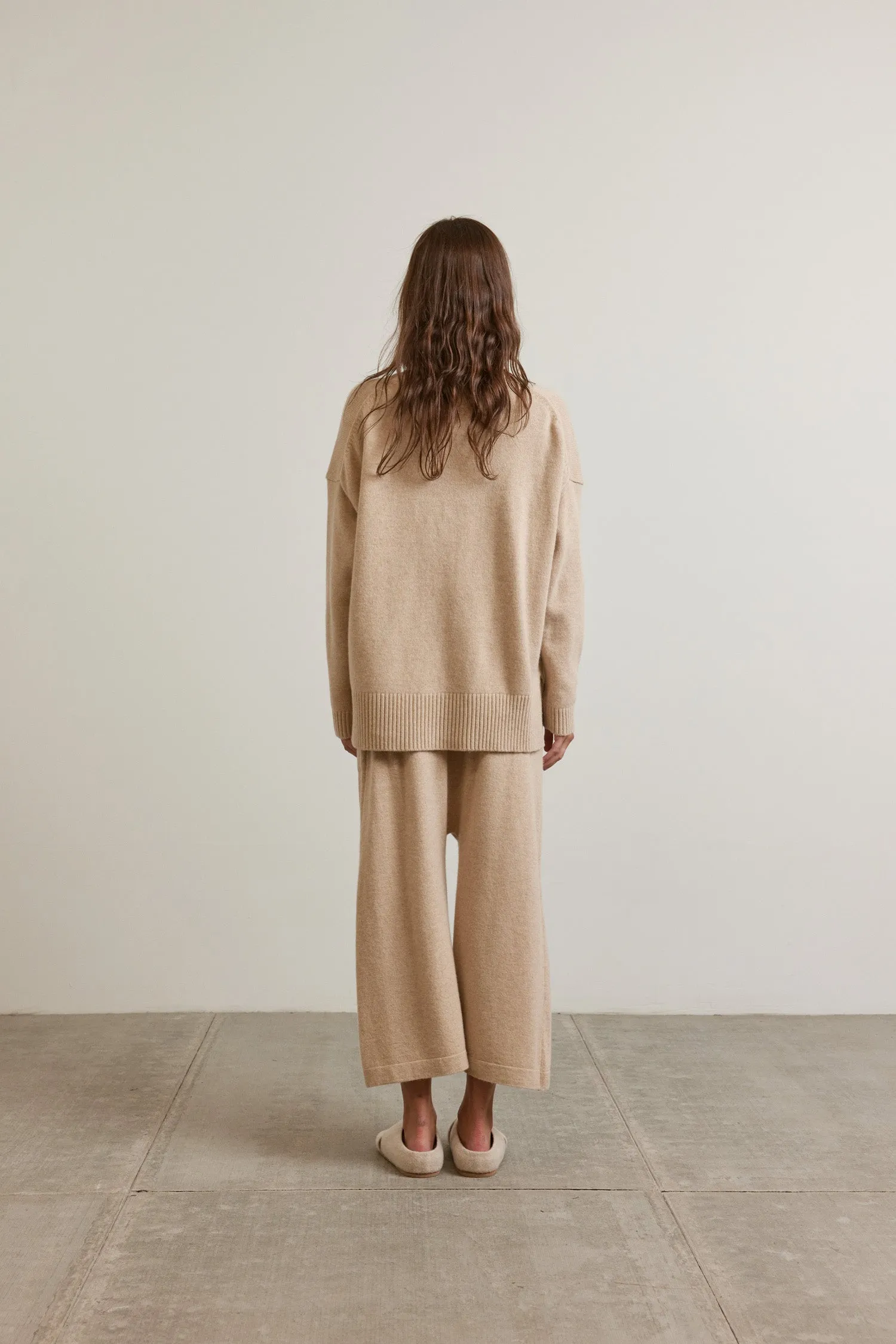 Cashmere wool blended sweater cardigan